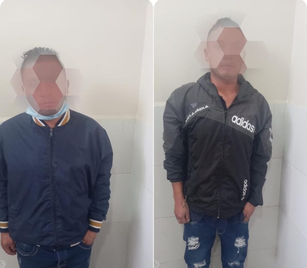 Policía detiene a dos sujetos por el mercado Mayorista