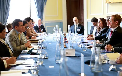 Daniel Noboa y su comitiva cumplen agenda de reuniones en Reino Unido