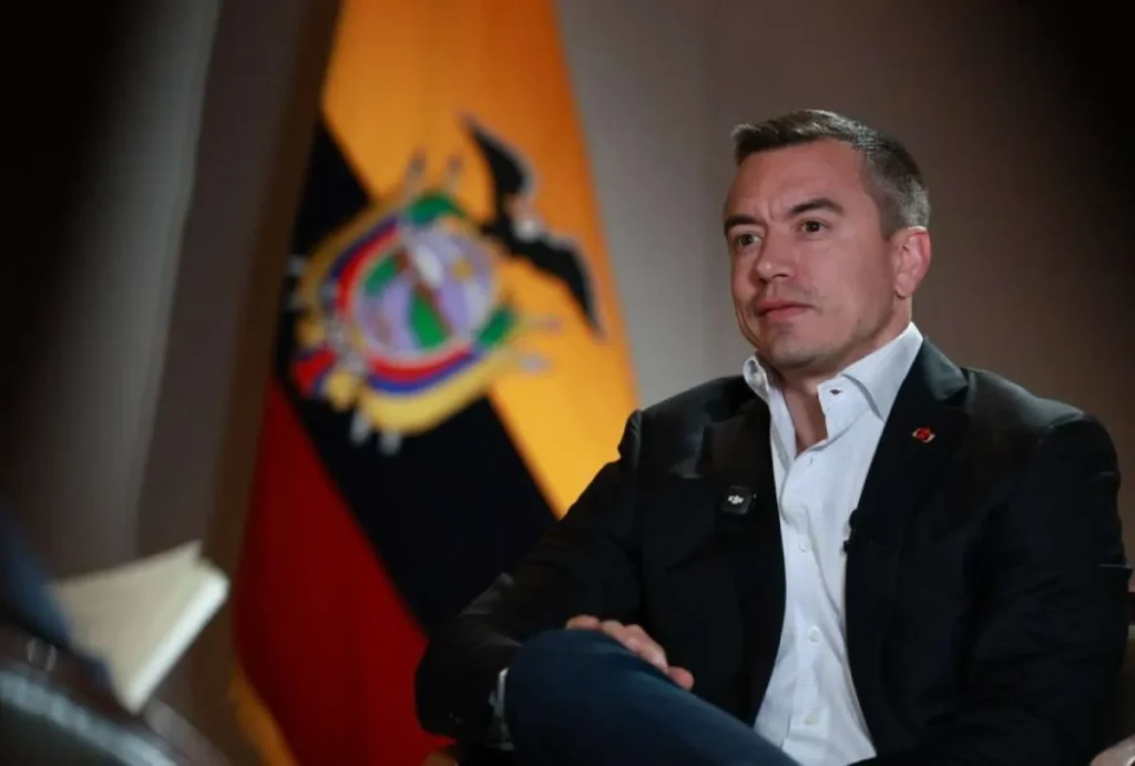 Noboa aborda seguridad regional en entrevista con Univisión