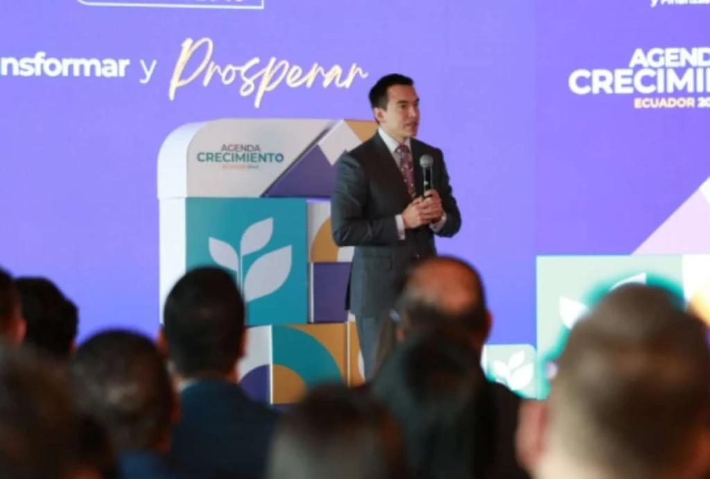 Daniel Noboa presenta la Agenda de Crecimiento Ecuador 2040