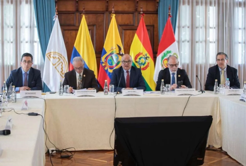Ecuador lidera reunión de la CAN contra el crimen organizado Ecuador lidera reunión de la CAN contra el crimen organizado